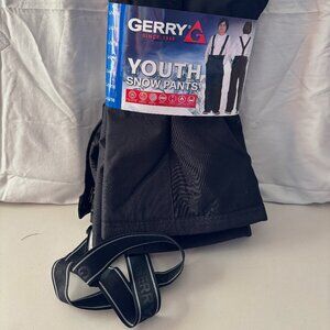 Gerry youth snow pants, black, L 14/16 - NWT